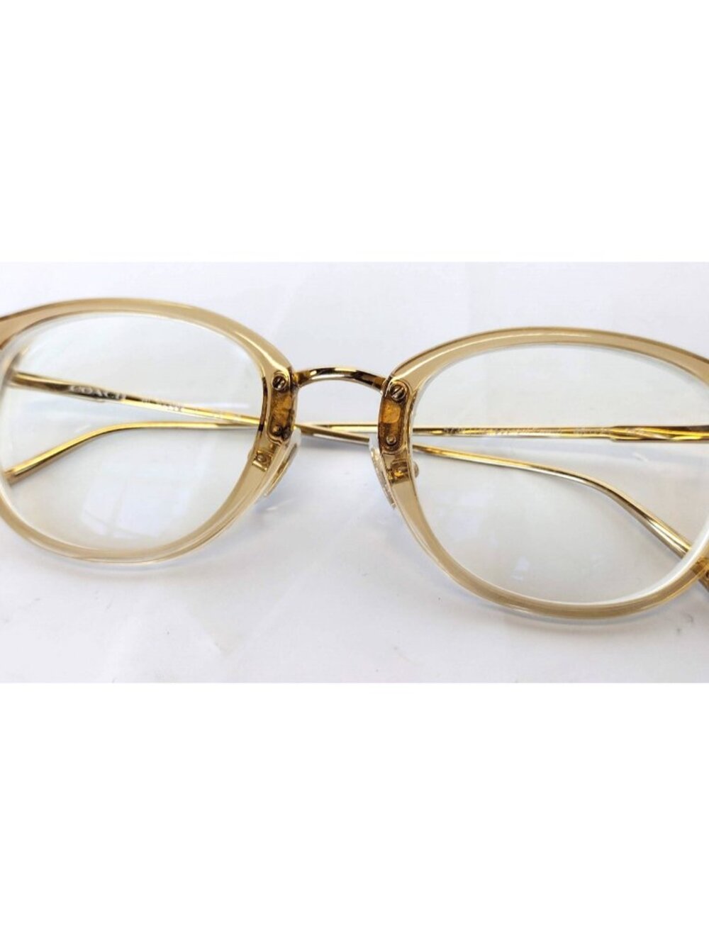 Coach HC6230D Glasses 5736 Transparent Fawn Frames 48-12-145
